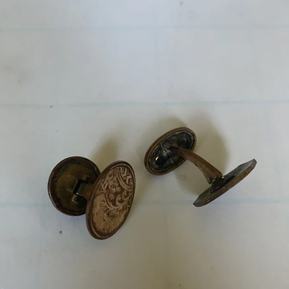 Lot of 8 Antique Collar Buttons Early 1900s Detachable Collar Studs 1908 Patent